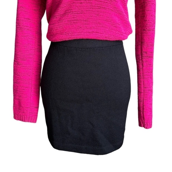 ST. JOHN BASICS Elastic Waist Pencil Black Mini Skirt Size 4 - Picture 1 of 17